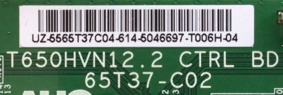 KIT DE TARJETAS PARA TV VIZIO / MAIN 55.00W01.B003 / 75500W01B003 / 748.00W04.0011 / T-CON 55.65T37.C04 / 5565T37C04 / T650HVN12.2 / 65T37-C02 / FUENTE 056.04224.0021 / 056042240021 / PSLF221301AE / PANEL T650HVF05 / MODELO D65-D2 / D65-D2 LWZAUDCS - Imagen 5